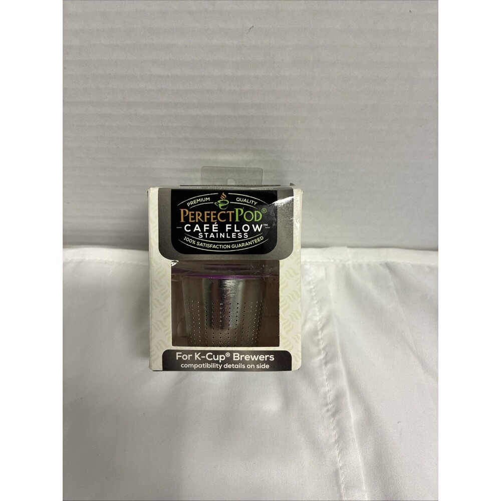 Perfect POD K11200 Cafe-Flow Coffee Pod Refillable Filter Cup - Purple/Silver